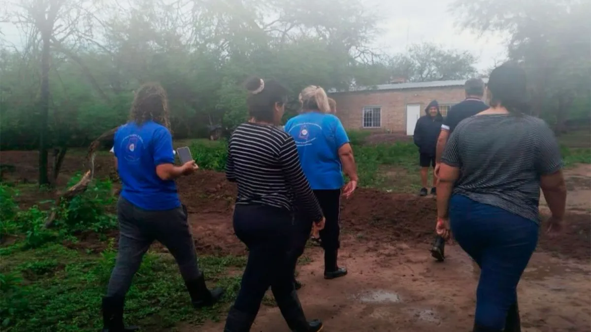 Operativo de asistencia en zonas afectadas