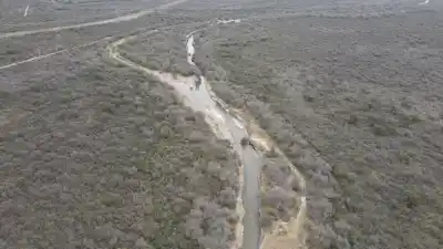 Pusieron en marcha el reencauzamiento del río Conlara en Lafinur: ¿qué buscan evitar?