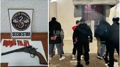 Tres tiratiros cayeron tras un disparo en Punta Norte: uno tenía un pistolón cargado