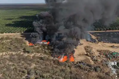 Alerta en La Rioja: el incendio en Finca Olmedo que mantuvo en vilo a los vecinos