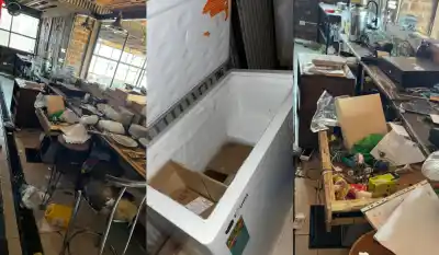 Robo en El Brete: ladrón destrozó un bar y escapó con un botín millonario