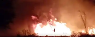 Incendio en Pagancillo: las llamas arrasaron viviendas y dejaron sin luz a todo un barrio