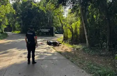 Se estrelló con su moto en las 600 Hectáreas y quedó grave: qué encontraron los médicos