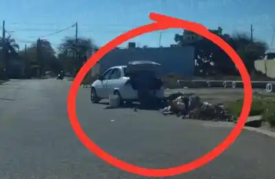 Multaron a un vecino de Capital por tirar residuos en La Banda: cómo lo identificaron