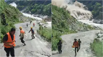 Trabajador filmó la fuga desesperada de la riada en Nepal: las imágenes