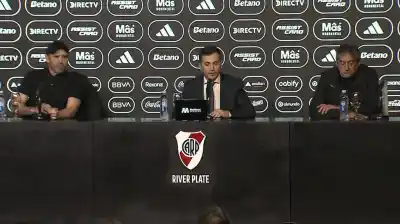 Coudet se despidió de River: las frases de su conferencia de adiós