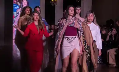 Ponchos pampeanos, protagonistas en el Argentina Fashion Week