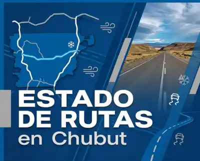 Rutas de Chubut: los tramos con barro, baches y obras que exigen precaución