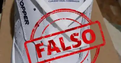 Desmienten que las zapatillas escolares de Santa Cruz lleven logos del Gobierno