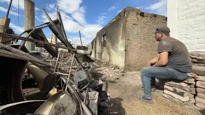 Incendios en Pocito: la angustia de las familias que perdieron todo en minutos