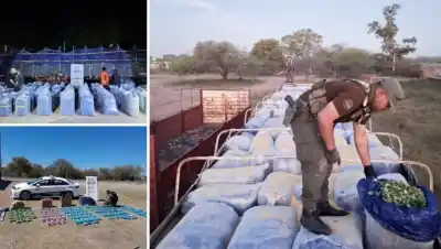 Secuestran 2.812 kilos de hojas de coca y 2.160 atados de cigarrillos en dos rutas del NOA