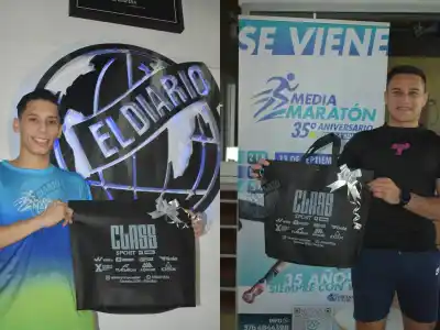 Maximiliano y Damián, los primeros ganadores de los sorteos de la Media Maratón de Primera Edición