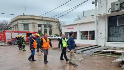 Temporal en Las Rosas y San Genaro: 53 viviendas afectadas y una escuela con daños