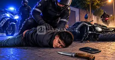 Robo de motochorros en pleno centro de Salta: el dato que complica al detenido