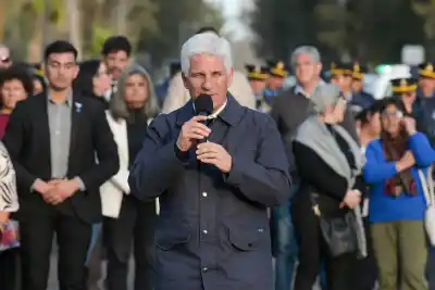Poggi ascendió a 94 policías y reinauguró la Comisaría 8°: el detalle que marcó la ceremonia