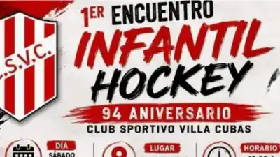 Villa Cubas celebra su 94° aniversario con un torneo de hockey: qué equipos participan
