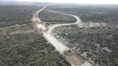 Obras en el acceso a Punta Tombo: los trabajos que preparan el camino para la temporada de pingüinos