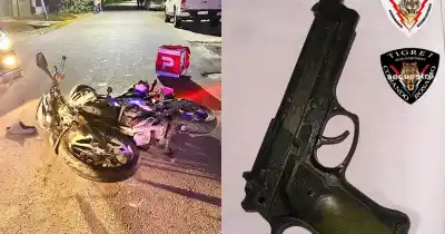Un repartidor fue amenazado con un arma en plena calle y lo que pasó después sorprendió a todos