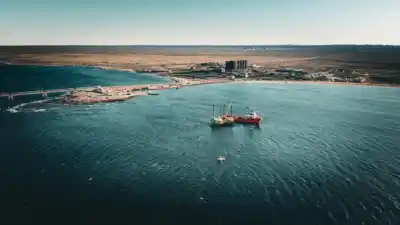VMOS: 721 caños listos en el Golfo San Matías para el ducto submarino de 7 kilómetros