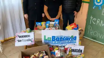 Día de las Infancias con causa: la fiesta de la Bancaria que terminó en una entrega solidaria