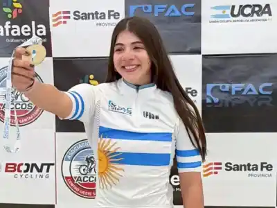 Marianella Salomón, la neuquina de 16 años que se llevó tres oros en el Argentino de Pista