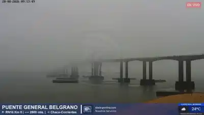 La neblina tapó el puente Chaco-Corrientes: el dato meteorológico que sorprendió a los conductores