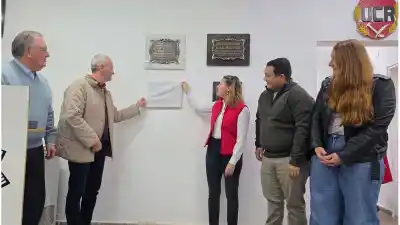 Michlig inauguró las obras en el Comité de la UCR de Esperanza: la inversión y el guiño político a Pullaro