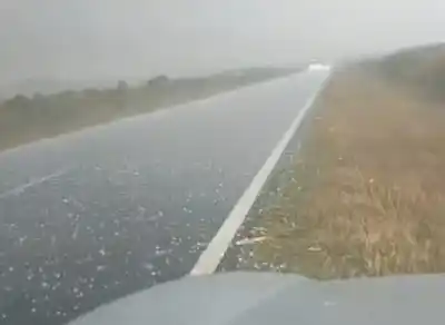 Granizada en la Ruta 119: el dato que dejó el temporal en Curuzú Cuatiá