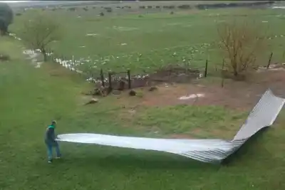 Granizada en General Campos: los daños que dejó el temporal y la advertencia del intendente