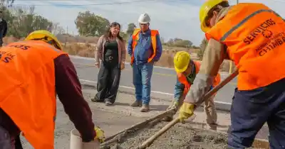 Veredas e iluminación en calle Benavidez: qué obras seguirán en El Mogote