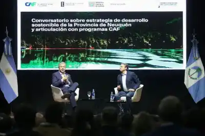 CAF celebró sus 25 años en Argentina desde Neuquén: cuánto invertirá este año en la provincia