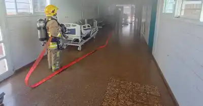 Simulacro de incendio en el Hospital Scaravelli: cómo fue el operativo que puso a prueba a los equipos de emergencia