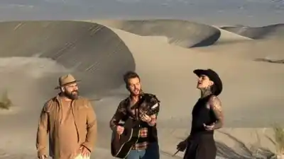 Valen Vargas, Juan Fuentes y Axel graban en Fiambalá: la frase del músico que emocionó en la presentación