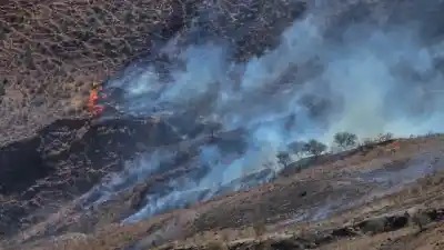 Incendio en Volcán: confirmaron que está contenido y cuántos combatientes siguen en el lugar