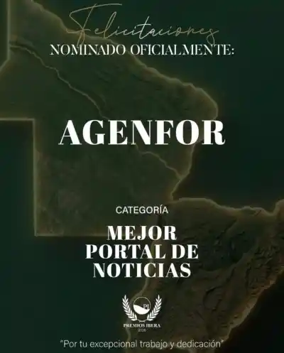 AGENFOR, nominada a Mejor Portal de Noticias en los Premios Iberá: cuándo se define