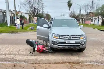 Choque en Concordia: cómo circulaban la camioneta y la moto antes de la colisión