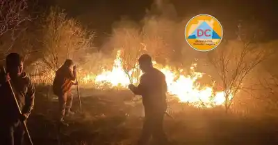 Incendio en Tinogasta: cómo evitaron que las llamas llegaran a la Escuela Agrotécnica