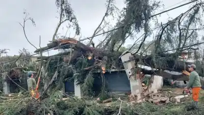 Temporal en Las Rosas: el dato que revela la magnitud de la destrucción en 15 minutos