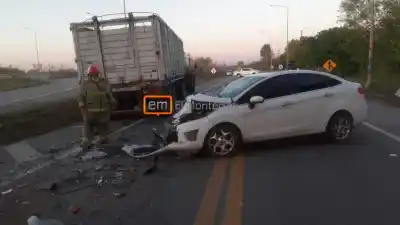 Ingresó al Hospital de Monteros tras chocar contra un camión
