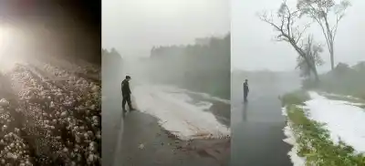 El granizo sorprendió a varias localidades de Misiones: qué pasó en General Alvear