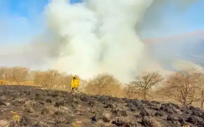 Incendio en Aconquija: continúa la vigilancia y piden máxima precaución por los vientos