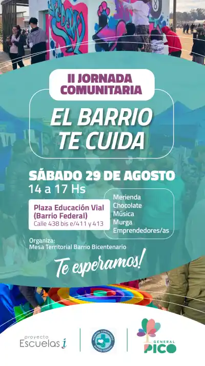 General Pico: el barrio Bicentenario tendrá su II Jornada Comunitaria con propuestas para toda la familia