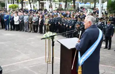 Jaldo encabezó el acto por Alberdi y reclamó un federalismo real: qué pidió para Tucumán