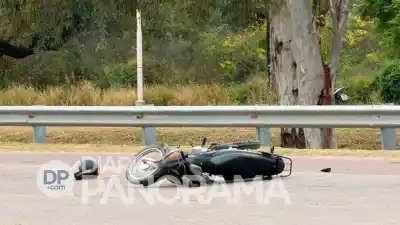 Accidente en la autopista Santiago – Banda: qué se sabe del motociclista herido
