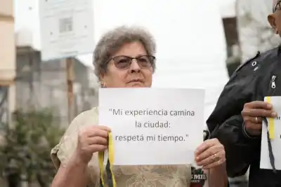 Lanzan una campaña de seguridad vial inclusiva frente al Geriátrico: el dato que la motiva