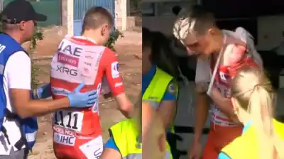 Tadej Pogačar sufrió una fractura en la Vuelta a España: el insólito motivo de la caída