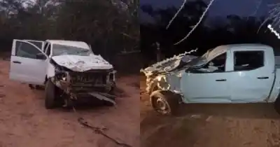 Huyeron de un control antinarcóticos en Salta y el patrullero terminó estrellado contra el monte