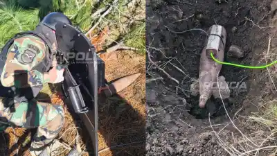 Hallaron un proyectil de artillería en un campo de Junín de los Andes y tuvieron que detonarlo