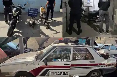 Secuestraron motos, cuadros y un auto con chasis adulterado en talleres de Pomán
