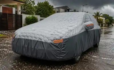 Granizo en Posadas: cuánto cuesta proteger el auto con una funda antigranizo